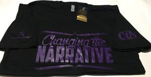 Changing the Narrative Black/Purple T-shirt