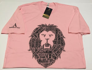 Changing the Narrative 'Lion' Pink/Black T-shirt