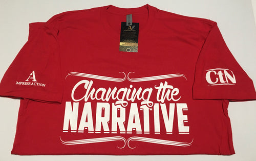 Changing the Narrative Red/White T-shirt
