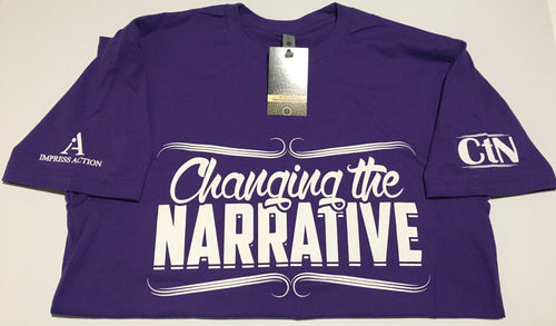 Changing the Narrative Purple/White T-shirt
