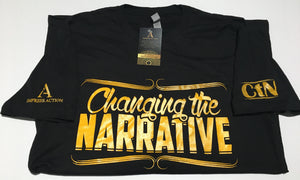 Changing the Narrative Black/Gold T-shirt