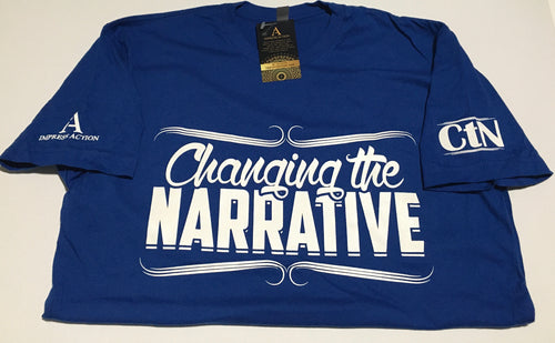 Changing the Narrative Blue/White T-shirt