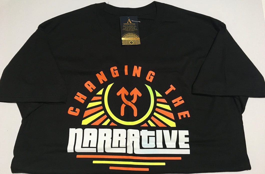 Changing the Narrative 'Orange & Yellow Rays' Unisex T-shirt